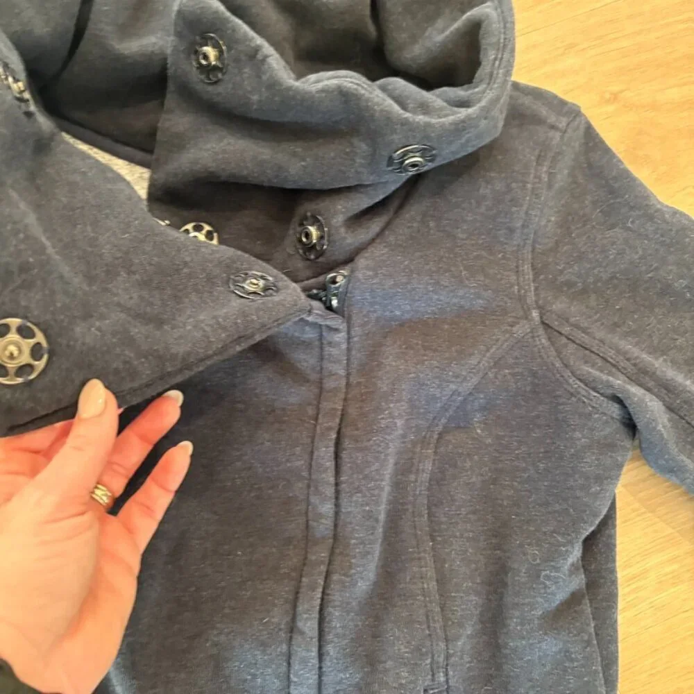 ** Lululemon karma collected funnel neck jacket in inkwell Navy Blue Size 8